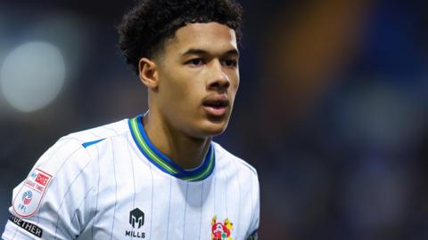 Jayden Joseph in action for Tranmere