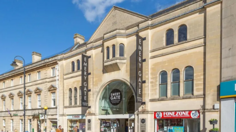 Entrance to Emery Gate Shopping Centre