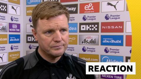 Newcastle boss Eddie Howe