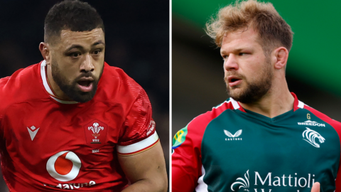 Taulupe Faletau and Olly Cracknell in action for Wales and Leicester Tigers respectively