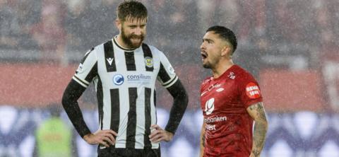  SK Brann's Niklas Castro celebrates after his side go 3-1 ahead