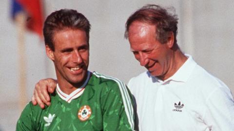 Mick McCarthy and Jack Charlton