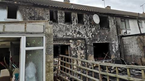 Burnt-out Chelmsford homes