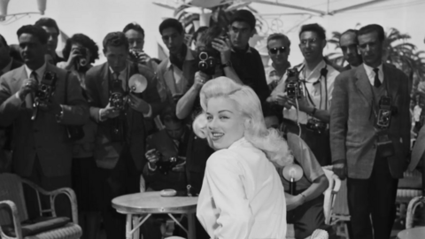 Diana Dors at Cannes