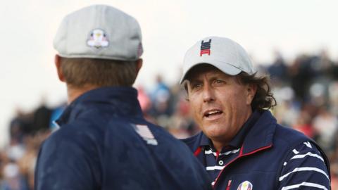 Phil Mickelson at the Ryder Cup