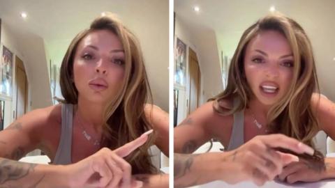 Jesy Nelson speaks passionately in an Instagram video about the muscular condition SMA