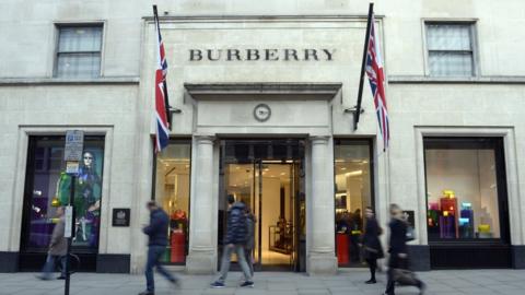Burberry shop in New Bond Street, London