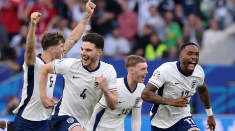 England celebrate