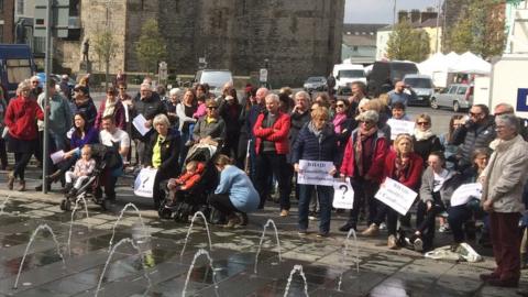 Protest Caernarfon