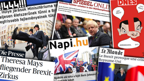 Headlines from European newspapers