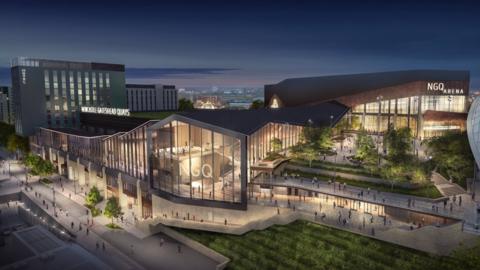 Planned development at Gateshead Quays