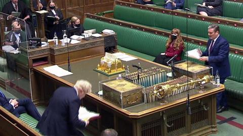 Front benches at PMQs