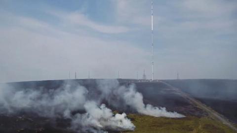 Transmitters with smoke in front