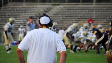 Stock mage of US football coach