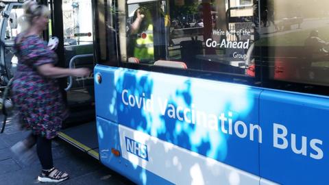 Covid vaccination bus