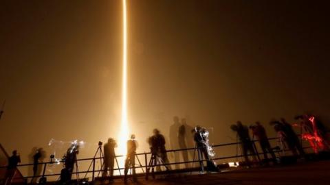 Space X capsule launch
