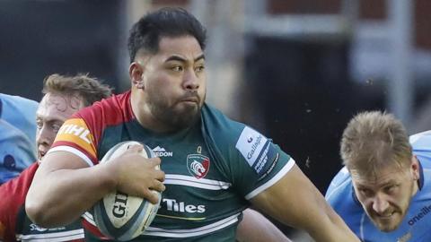 Nephi Leatigaga in action for Leicester Tigers