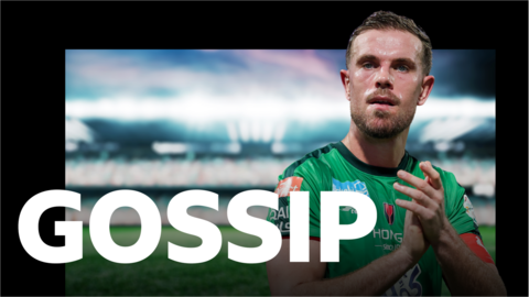 Jordan Henderson and the gossip logo