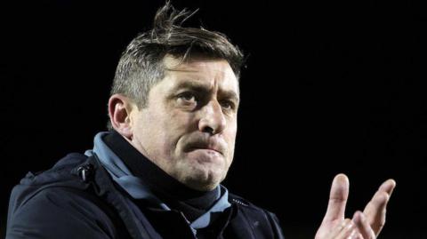 Glentoran manager Declan Devine