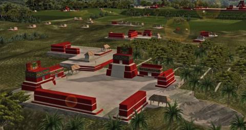 An illustration of what experts think Los Abuelos might have looked like