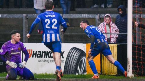 Matthew Shevlin puts Coleraine in front in extra-time