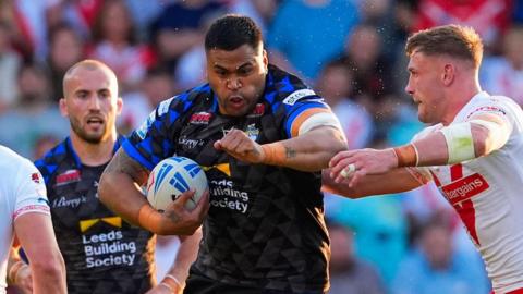 Sam Lisone in action for Leeds Rhinos 