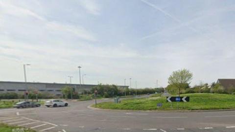 A google street view of the roundabout.