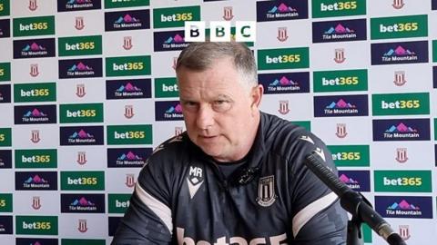 Stoke City boss Mark Robins