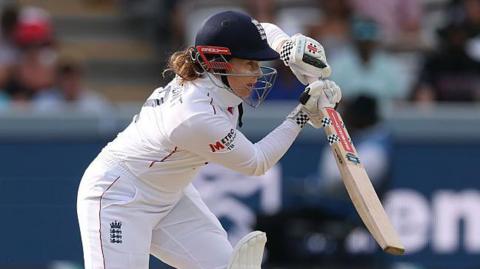 Tammy Beaumont plays a shot