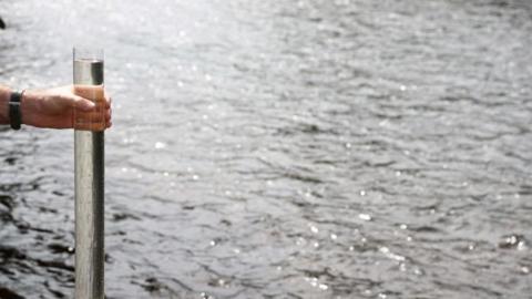 Quality of river water being checked 