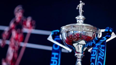 The World Snooker Championship trophy