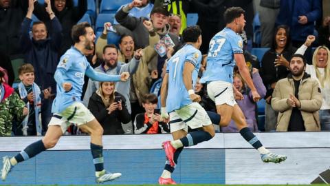 Manchester City celebrate