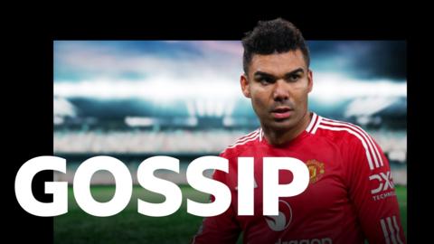 BBC Sport Gossip graphic with image of Casemiro