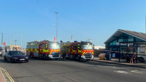 Fire engines in Southsea