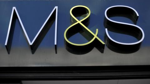 Marks and Spencer store sign