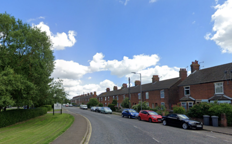 Carr Road in Felixstowe