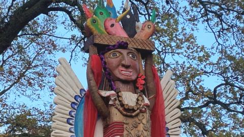 Totem pole in Dumfries