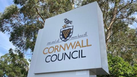 Cornwall Council sign