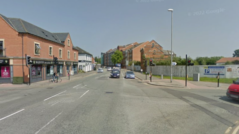 Traffic on St Mary's Road in Market Harborough