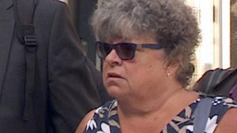 Wendy Gill pictured outside Nottingham Crown Court in August