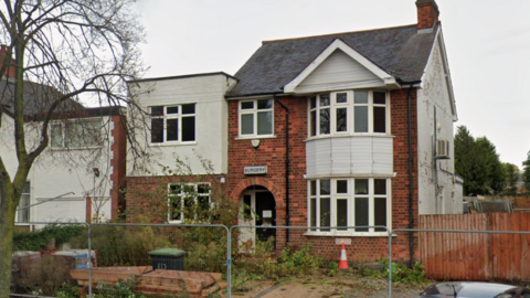 The former surgery is stood empty and surrounded by fencing