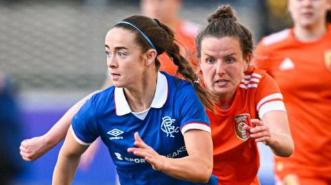 Rangers' Camille Lafaix and Glasgow City's Hayley Lauder