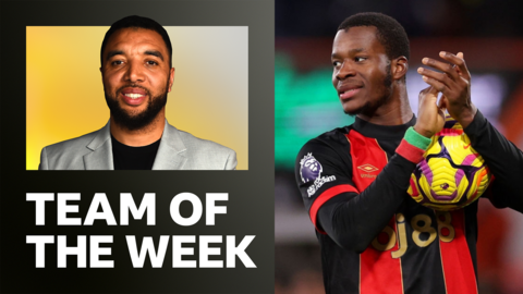 Troy Deeney's team of the week with Dango Ouattara holding the ball