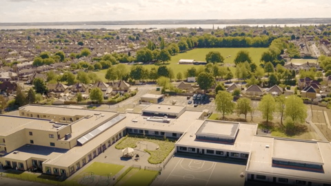 Aerial view of St Anne's School and Sixth Form