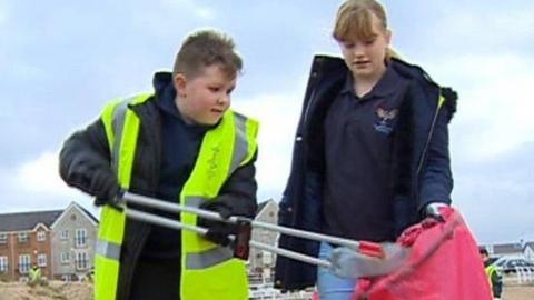 Beach clean-up