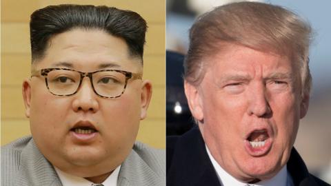 Kim Jong-un and Donald Trump