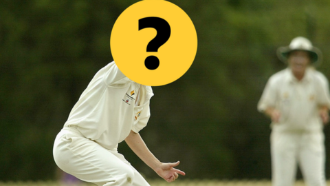 Photo of an Australian cricketer with her face hidden
