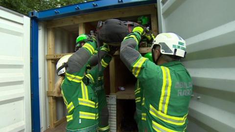 The team training in south Wales