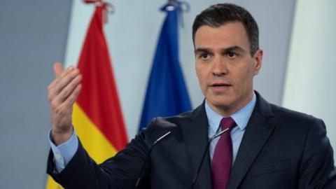 Spain's Prime Minister Pedro Sanchez