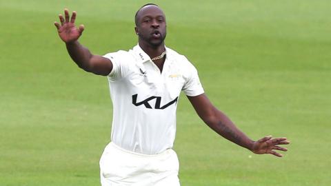 Kemar Roach playing for Surrey